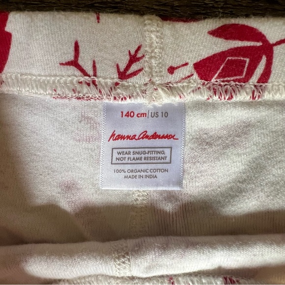 Hanna Andersson Kids Holiday Long John Pajama Set - Woodland Holiday - Picture 4 of 6